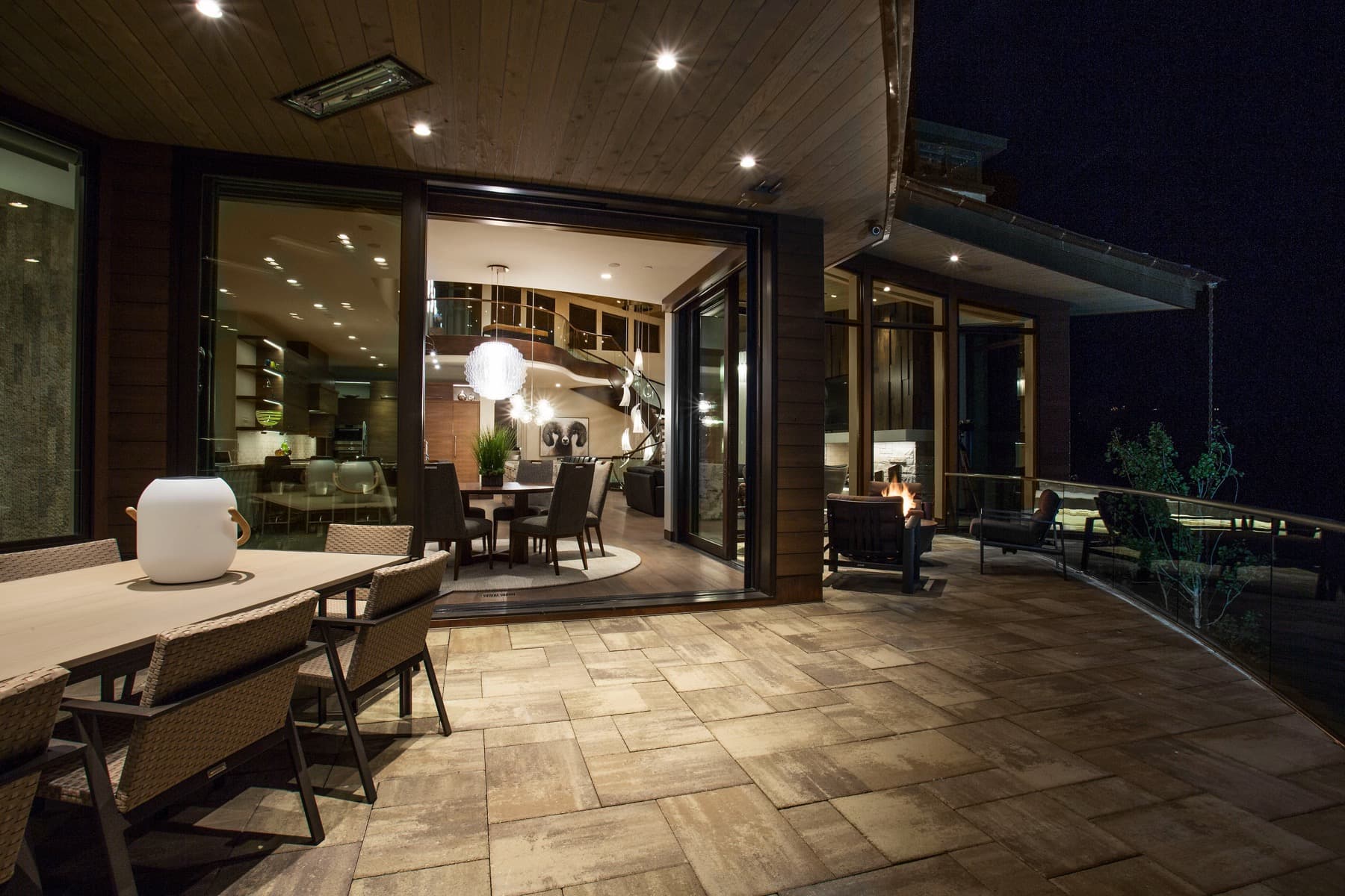 Crescent House — covered terrace