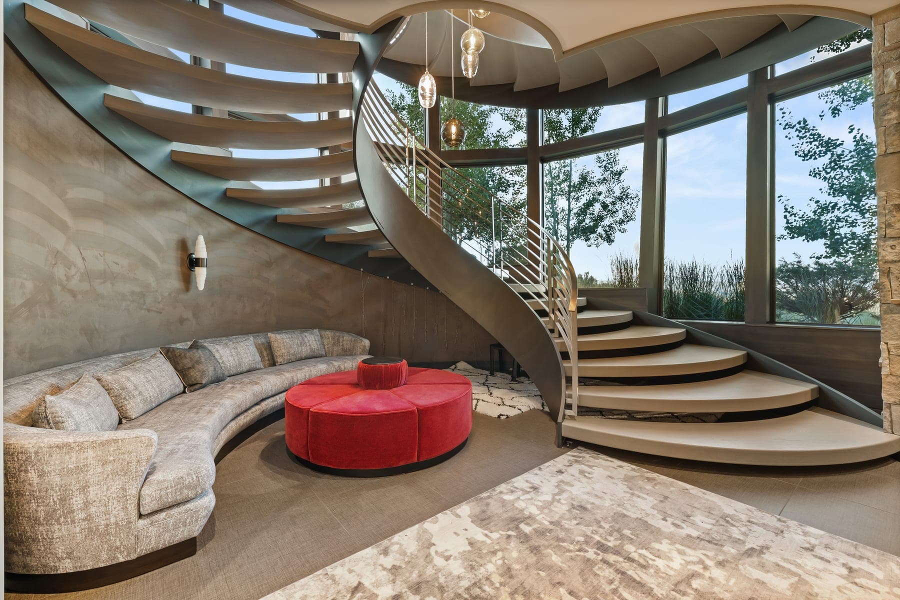 Sunny Ridge — spiral stair