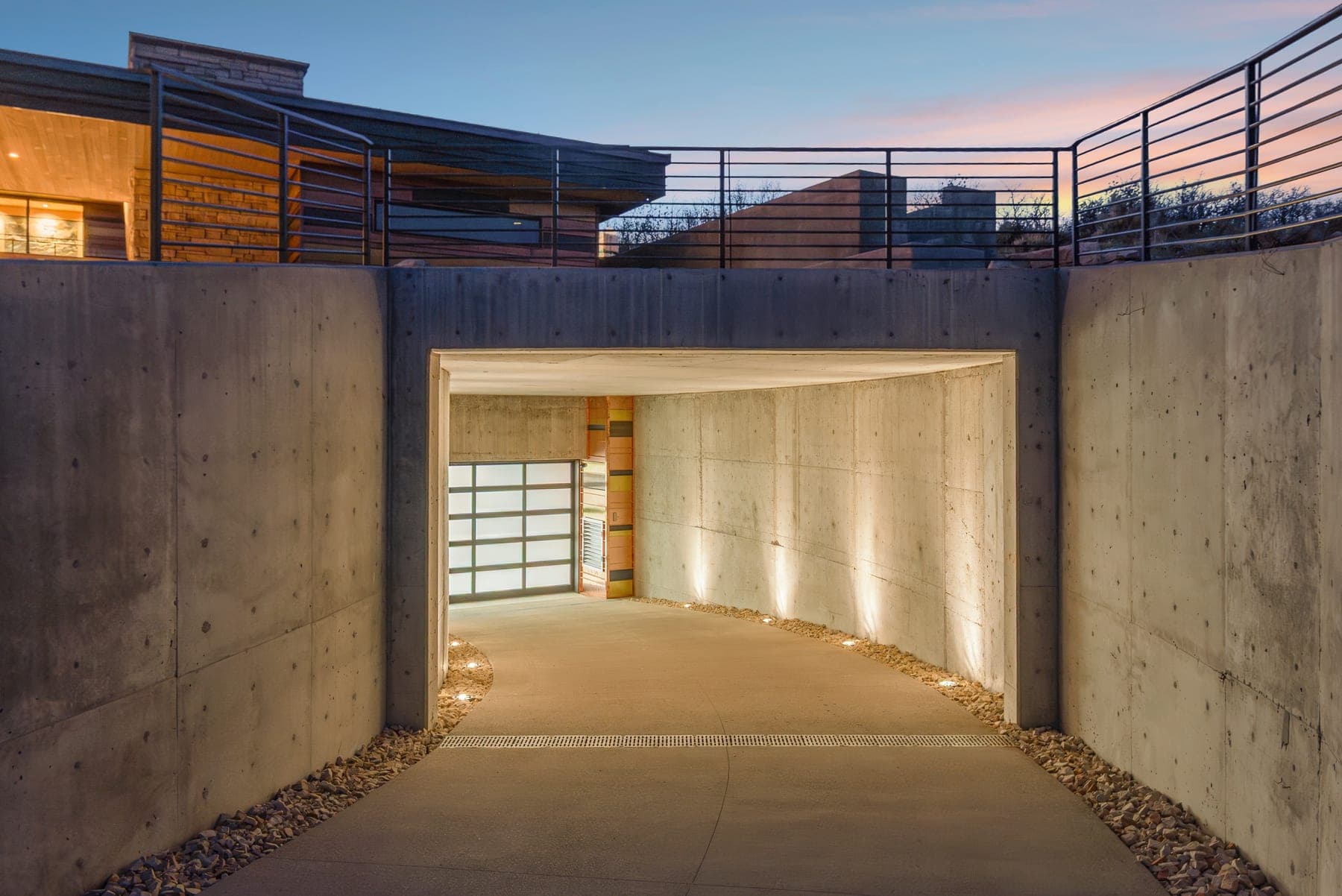 Vandamm Home — garage approach