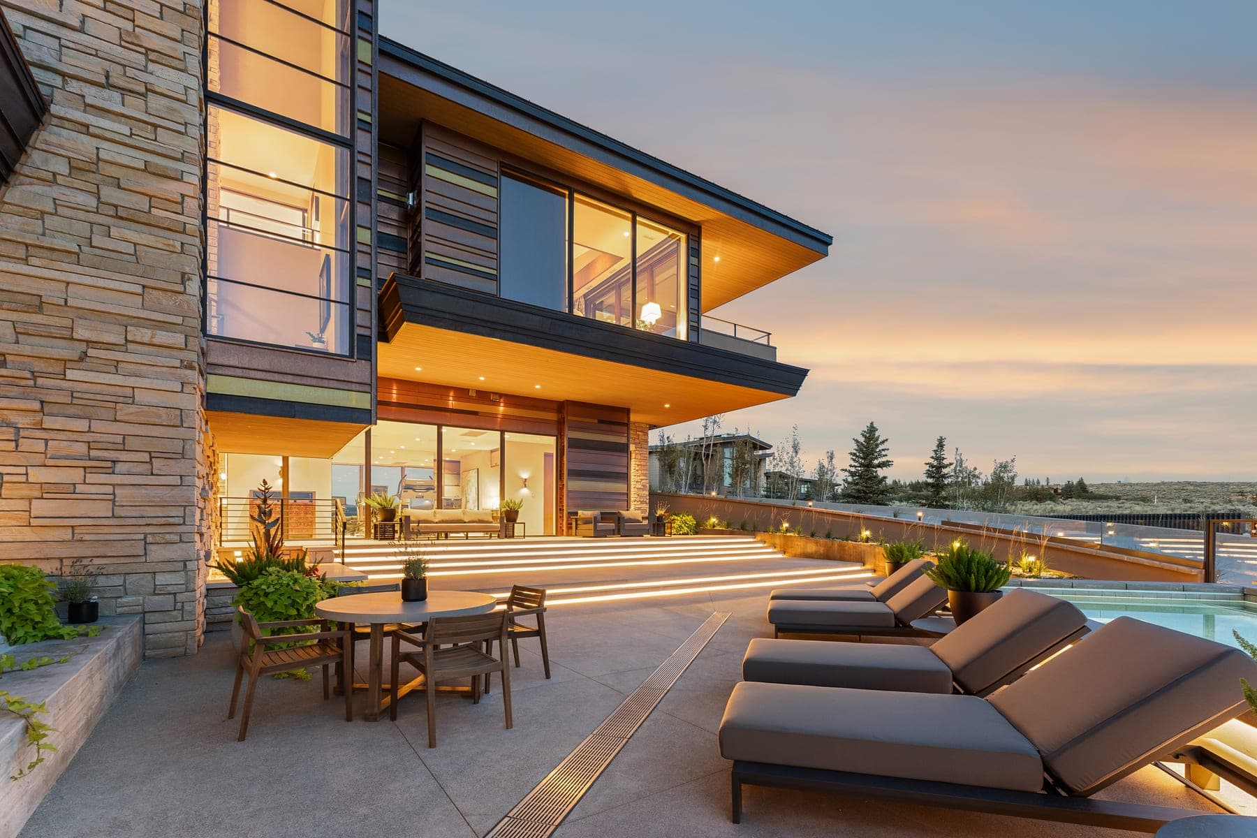 Vandamm Home — pool terrace