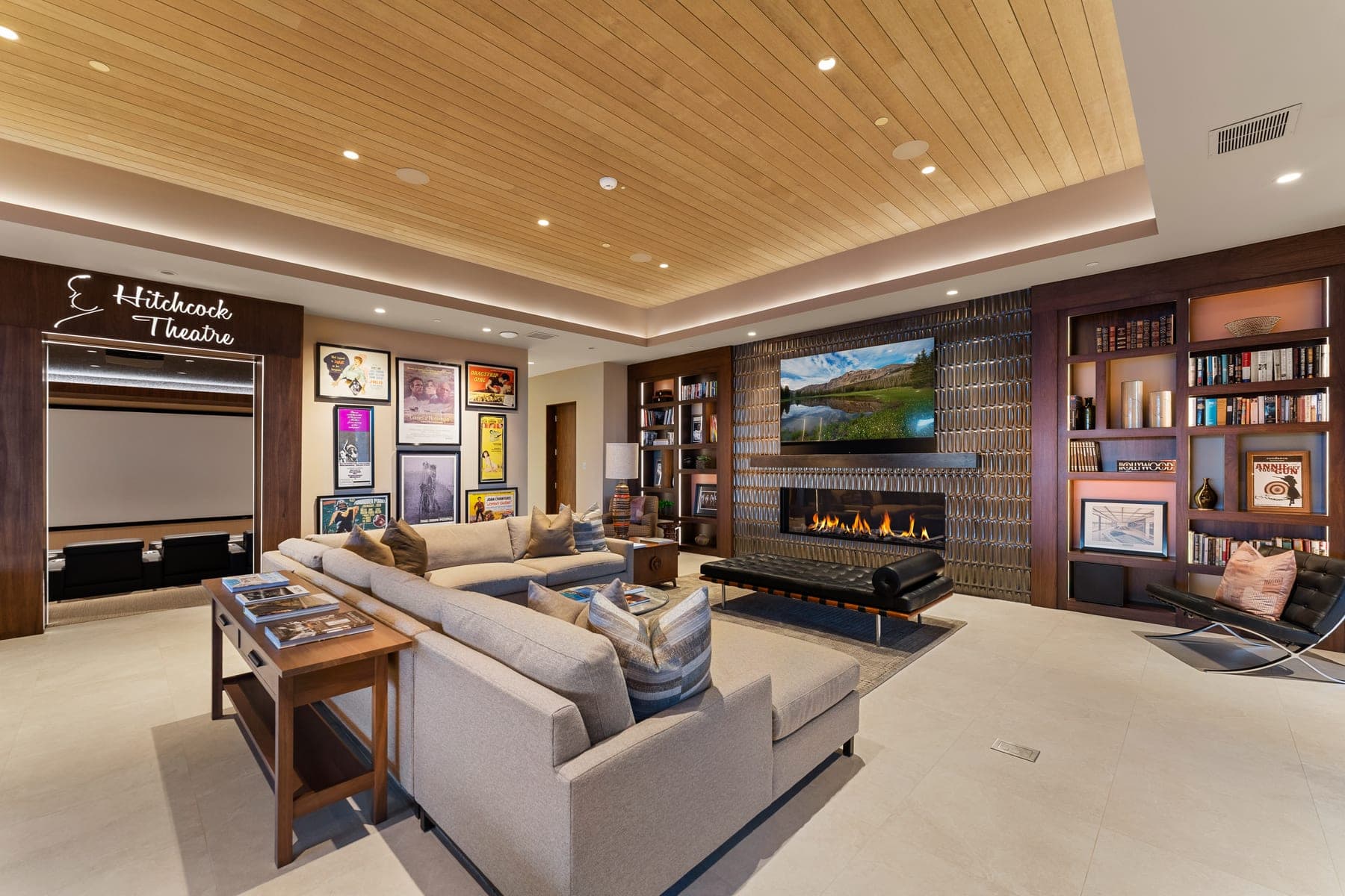 Vandamm Home — theater lounge